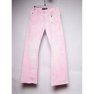 Just Cavalli Pink Printed Jeans with Pockets